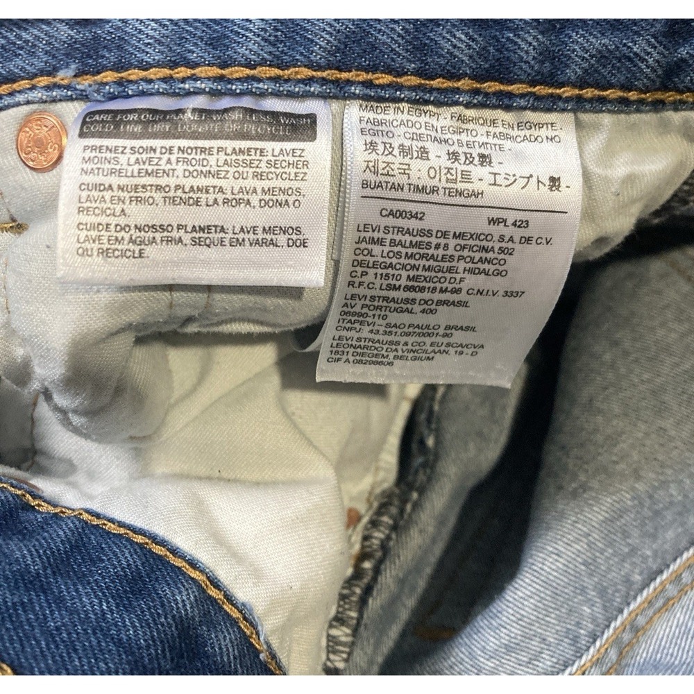 Levi's 501 XX Jeans Mens W34 L34 Actual 34x29 Button Fly Straight Leg Vintage - Picture 6 of 13